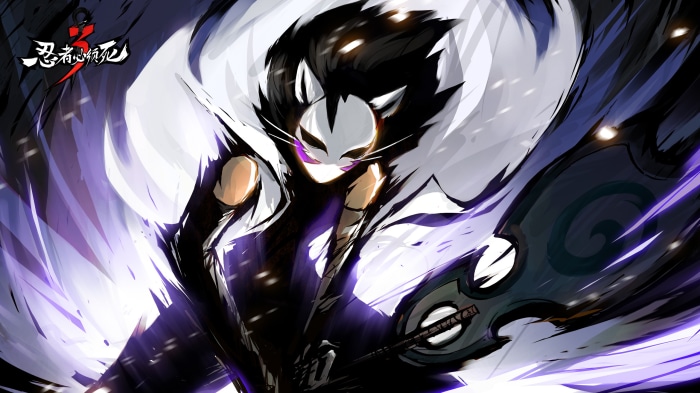 Ninja Must Die 3 character with mask and weapon