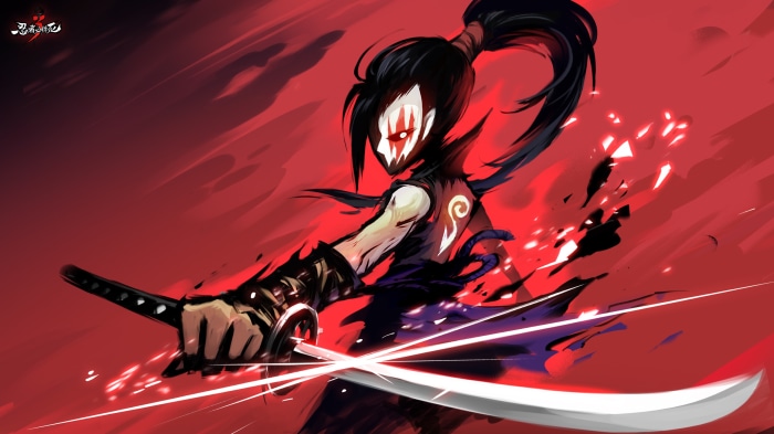 Ninja Must Die 3 character with swords