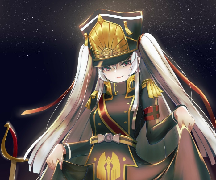 Altair from Re:Creators in military uniform