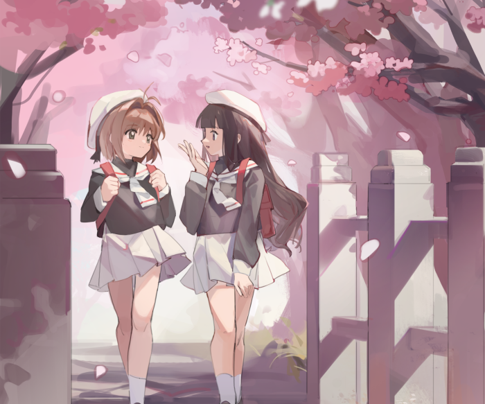 Sakura and Tomoyo from Cardcaptor Sakura