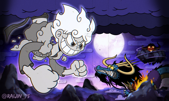Monkey D. Luffy Gear 5 vs Kaido in One Piece