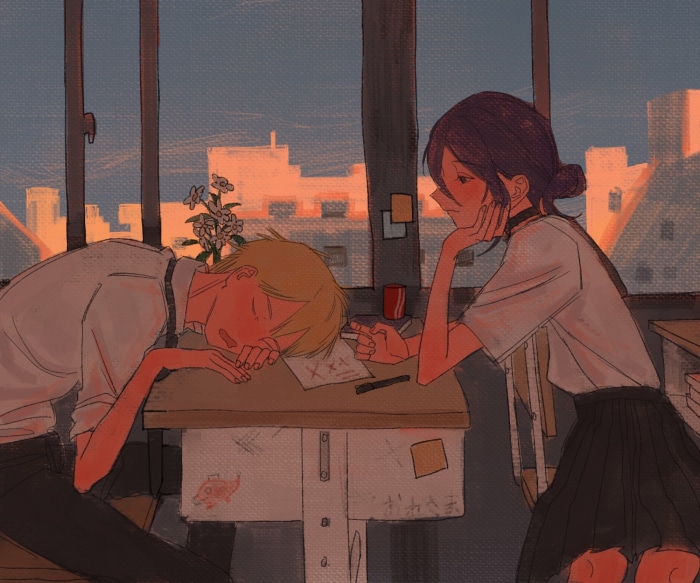 Denji and Reze from Chainsaw Man