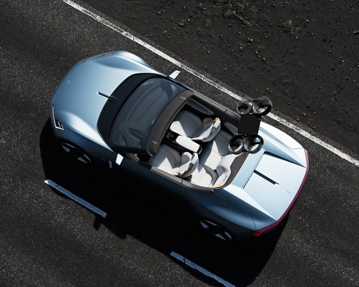 Polestar O₂ Concept car with drone 4K