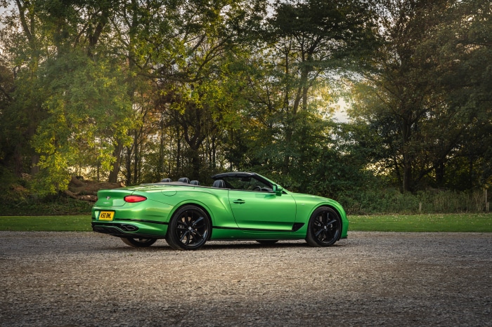 Green Bentley Continental GT V8 Convertible 4K
