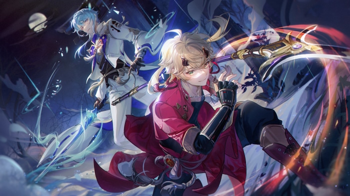 Thoma and Kamisato Ayato from Genshin Impact 4K Artwork