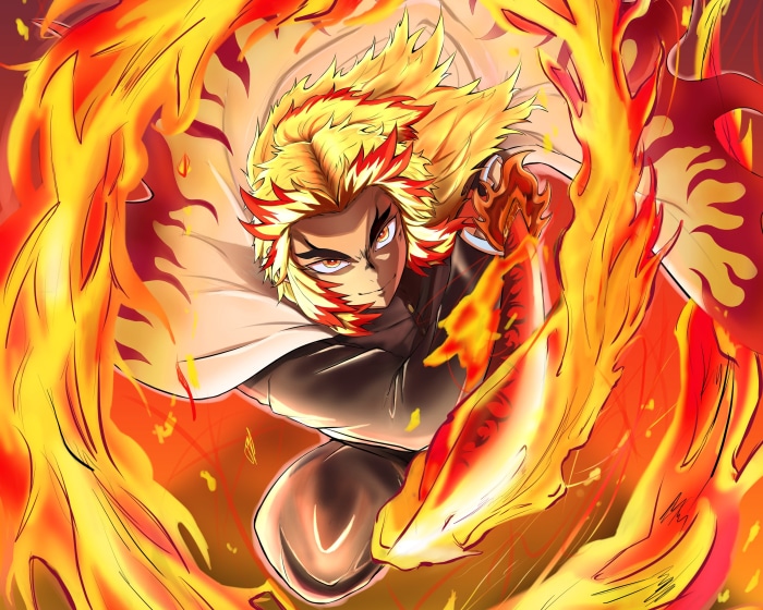 Kyojuro Rengoku from Demon Slayer: Kimetsu No Yaiba