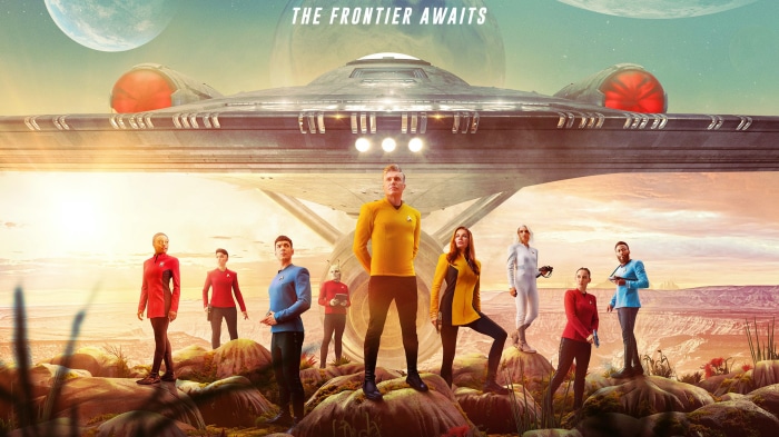 Star Trek: Strange New Worlds cast on alien planet