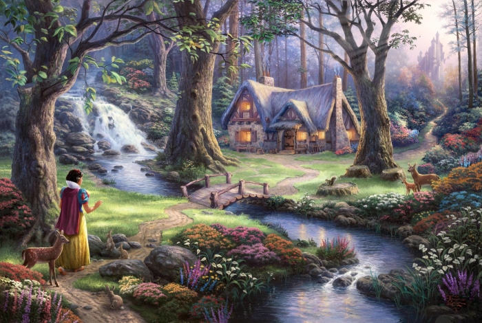 Snow White and the Seven Dwarfs' Cottage in the Forest