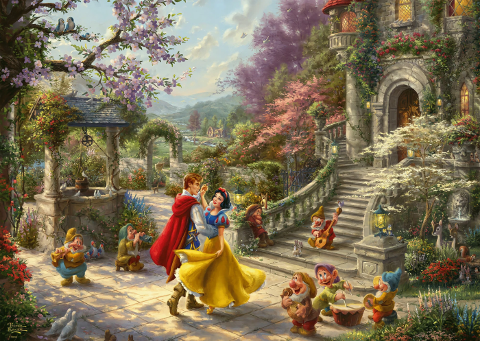 Snow White and the Seven Dwarfs Dancing with the Prince