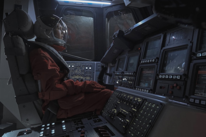 Astronaut in a spaceship cockpit from Star Trek: Picard