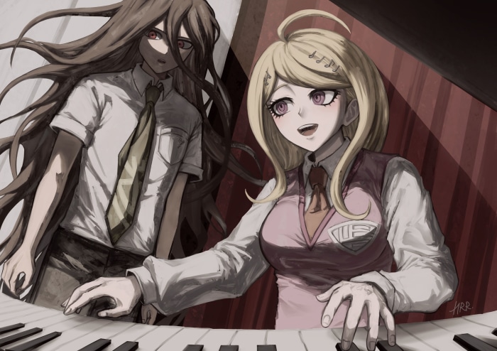 Kaede Akamatsu and Hajime Hinata from Danganronpa V3