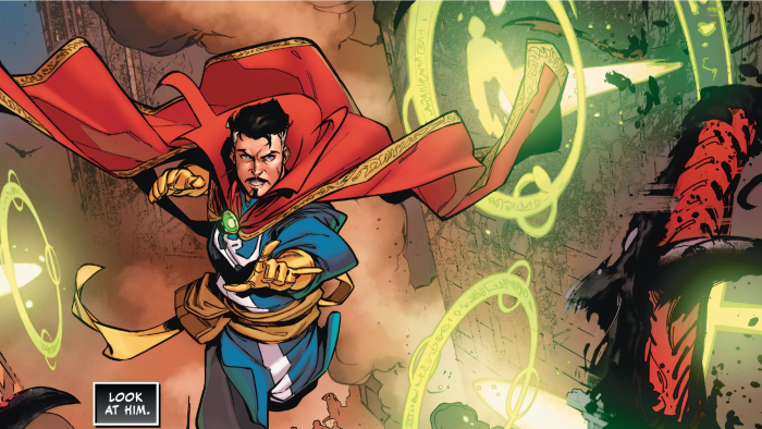 Doctor Strange casting a spell