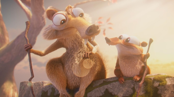 Scrat and Squeaky from Ice Age: Scrat Tales