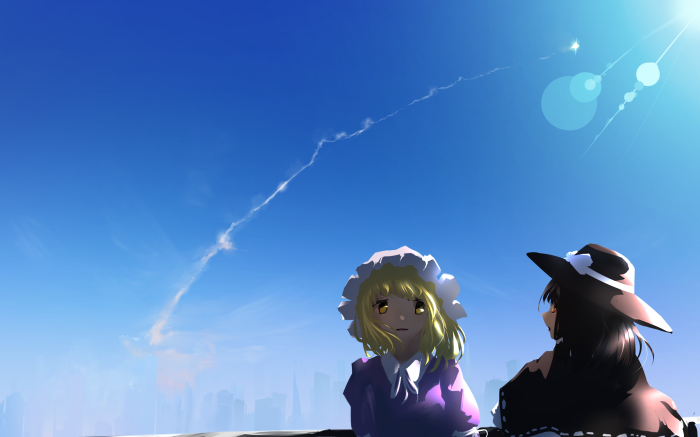 Maribel Hearn and Renko Usami from Touhou