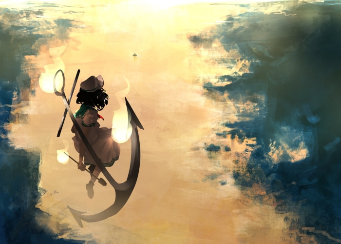 Murasa Minamitsu from Touhou with an anchor