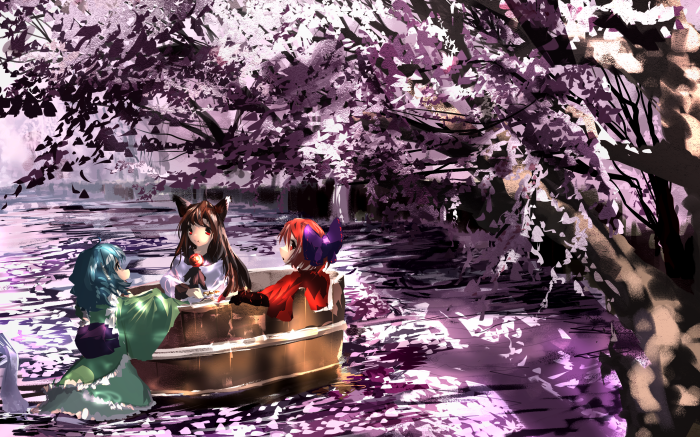 Kagerou Imaizumi and Friends on a Boat