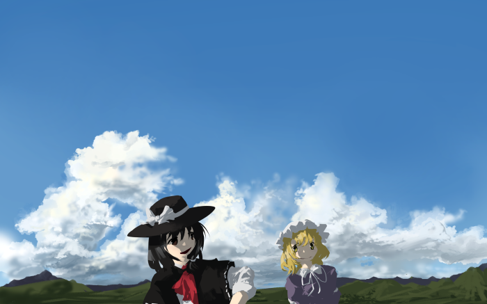 Renko Usami and Maribel Hearn from Touhou