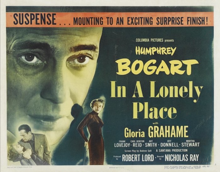 In a Lonely Place Humphrey Bogart Gloria Grahame Movie Poster