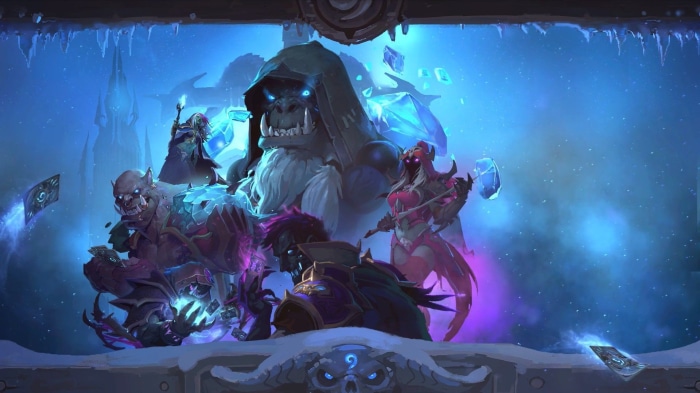 Hearthstone: Heroes of Warcraft characters in icy landscape