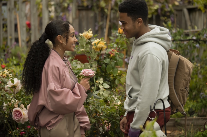 Lexi Underwood and Chosen Jacobs in Sneakerella