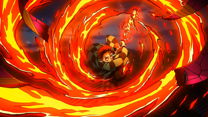 Tanjiro Kamado Using Sun Breathing Technique