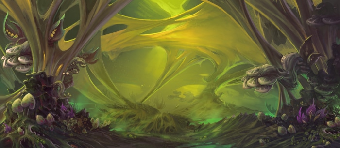 World of Warcraft alien landscape