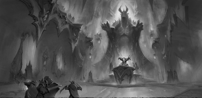 World of Warcraft 4K throne room concept art
