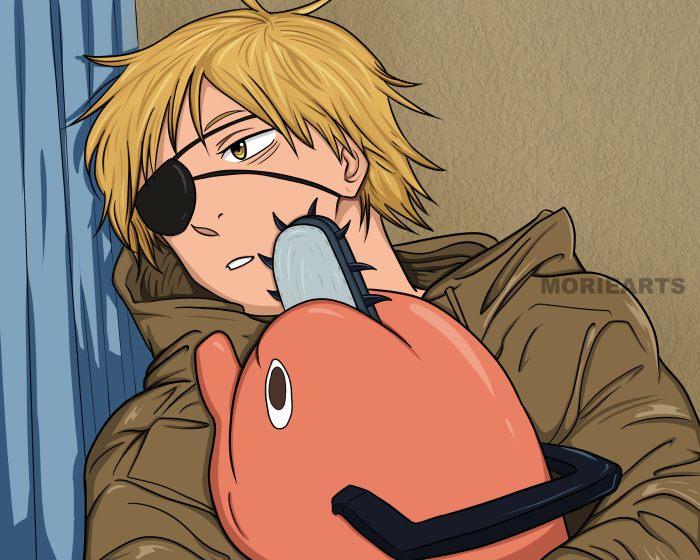 Denji and Pochita from Chainsaw Man