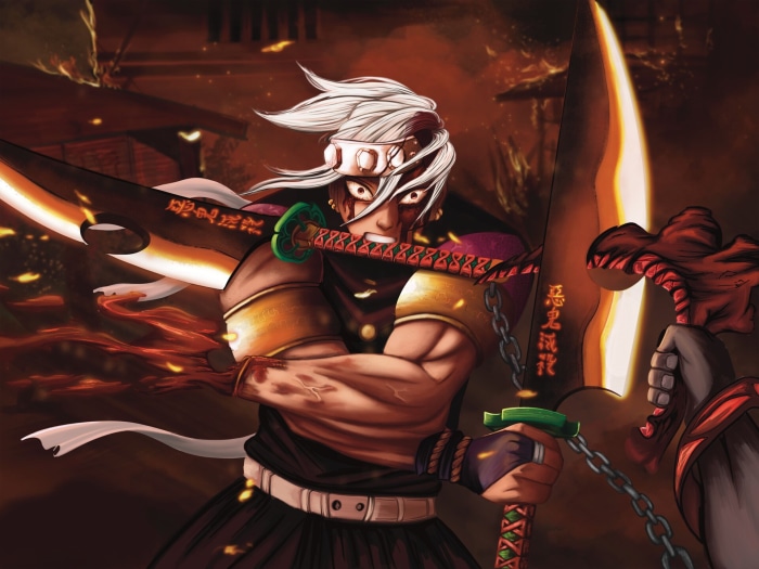 Tengen Uzui from Demon Slayer: Kimetsu No Yaiba