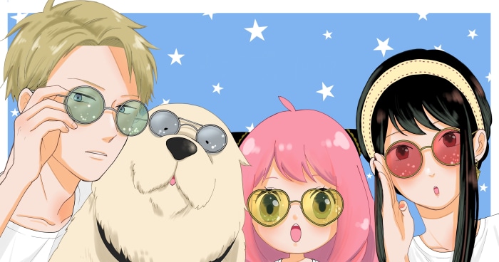 Loid, Yor, Anya, and Bond from Spy X Family