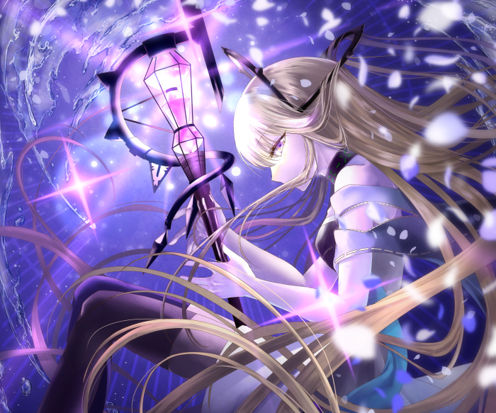 Indigo from Arknights holding a staff