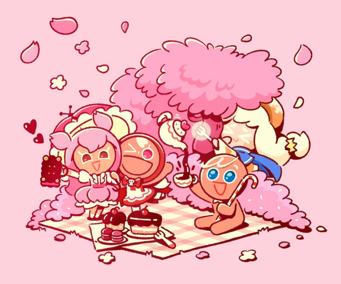 Cookie Run Kingdom Characters Having a Picnic