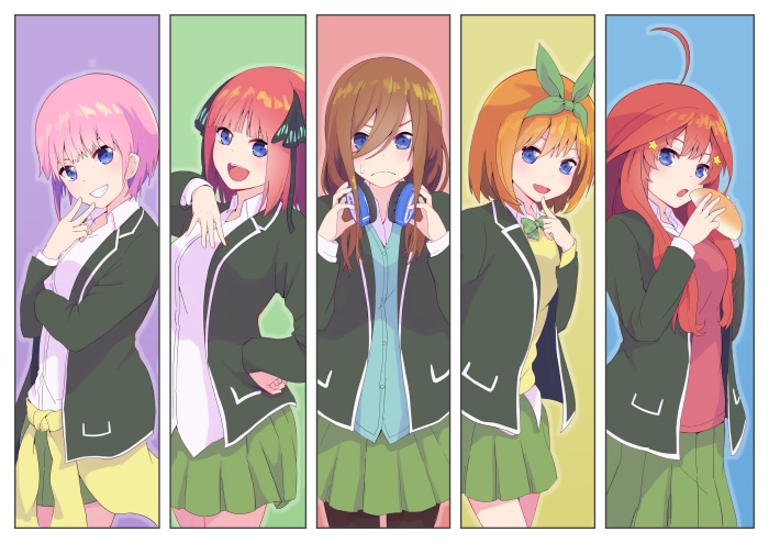 The Quintessential Quintuplets Anime Characters
