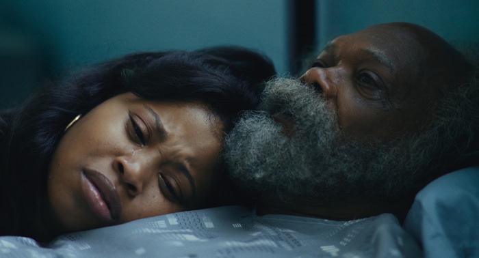 Dominique Fishback and Samuel L. Jackson in The Last Days Of Ptolemy Grey