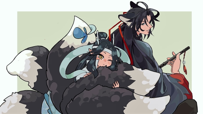 Wei Wuxian and Lan Wangji from Mo Dao Zu Shi