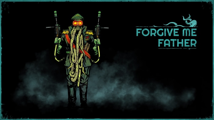 Forgive Me Father character with guns