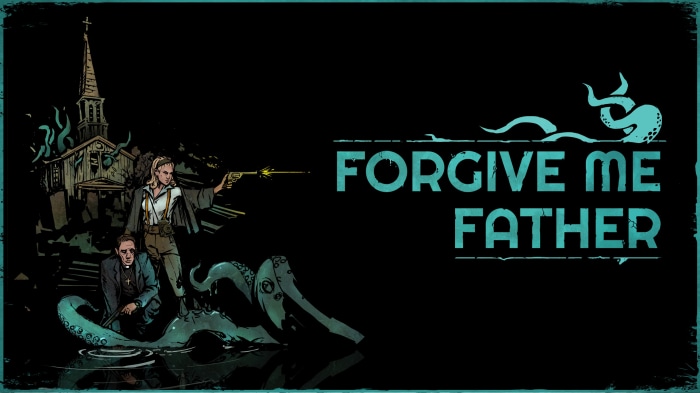 Forgive Me Father video game title art