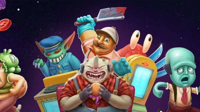 Godlike Burger characters in space