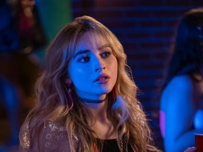 Sabrina Carpenter at a party