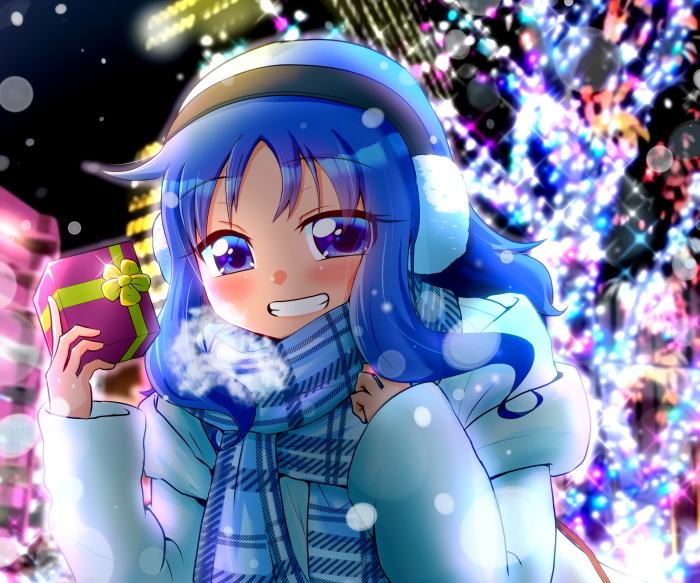 Erika Kurumi from Heartcatch Precure! with a gift
