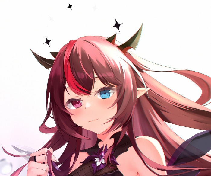 IRyS from Hololive with Heterochromia