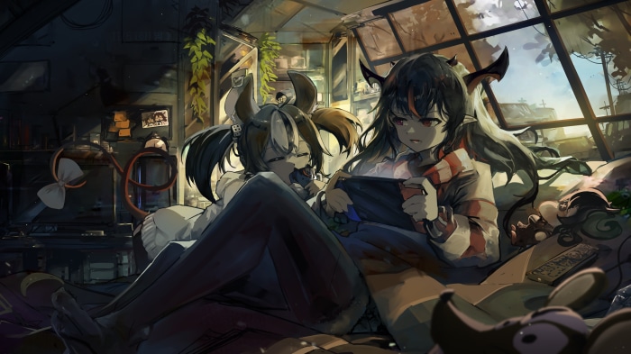 Hakos Baelz and IRyS from Hololive playing a game