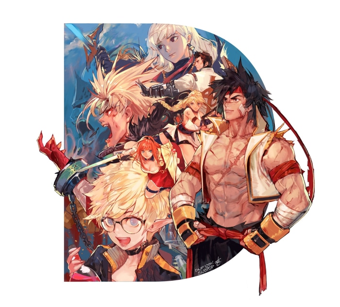 Dungeon Fighter Online characters illustration