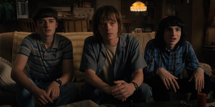 Will, Jonathan, and Mike from Stranger Things