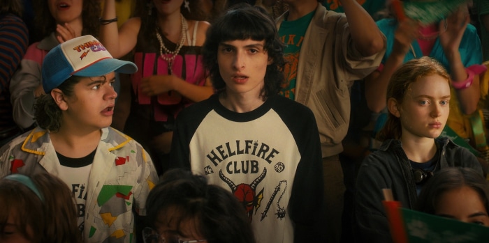 Dustin, Mike, and Max from Stranger Things