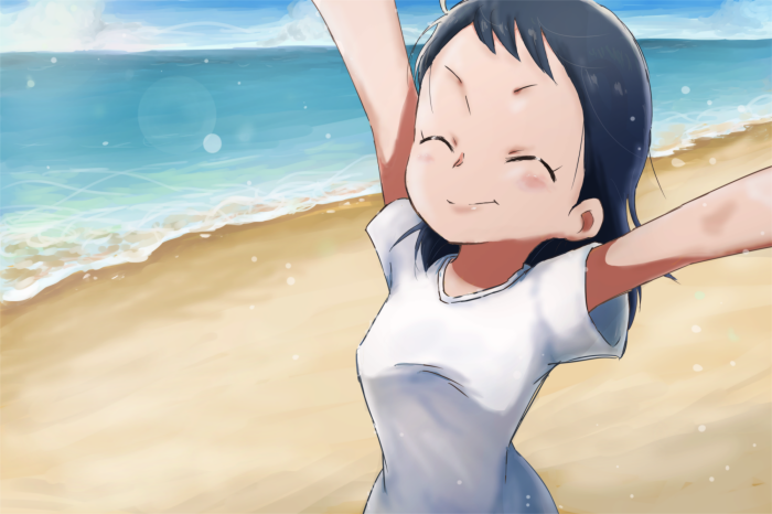 Aiko Seno from Ojamajo Doremi on the beach