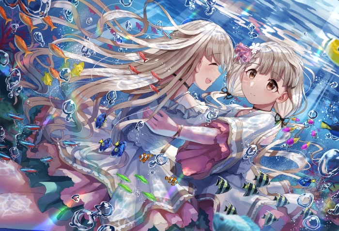 Hayate Hisakawa and Nagi Hisakawa from THE IDOLM@STER: Cinderella Girls Starlight Stage 4K