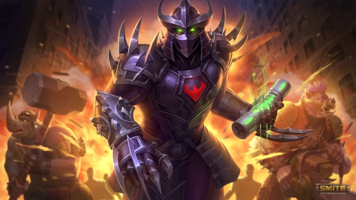 Super Shredder Ravana from Smite with Bebop and Rocksteady