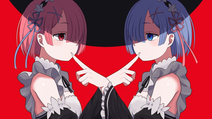 Ram and Rem from Re:ZERO -Starting Life In Another World- 4K
