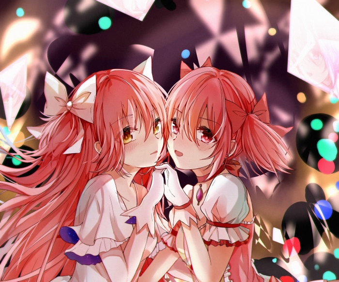 Madoka Kaname and Homura Akemi from Puella Magi Madoka Magica